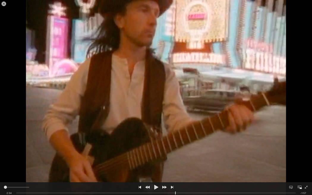 A scene from U2's iconic "I Still Haven't Found What I'm Looking For" video filmed on Fremont ...