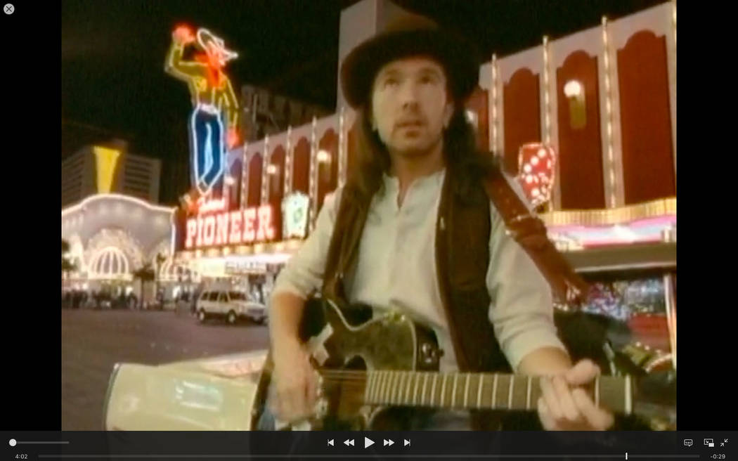 A scene from U2's iconic "I Still Haven't Found What I'm Looking For" video filmed on Fremont ...