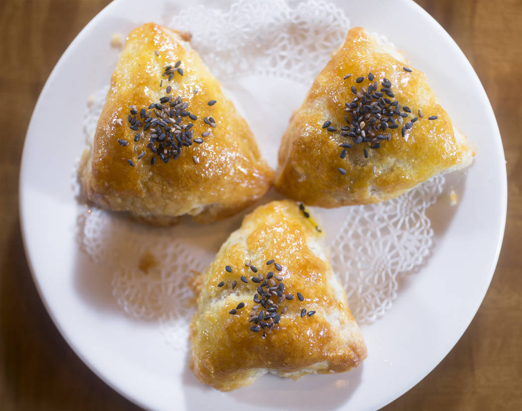 The bbq pork sesame pastry at Ping Pang Pong on Wednesday, September 27, 2017, at Gold Coast ho ...