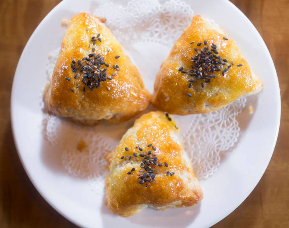 The bbq pork sesame pastry at Ping Pang Pong on Wednesday, September 27, 2017, at Gold Coast ho ...