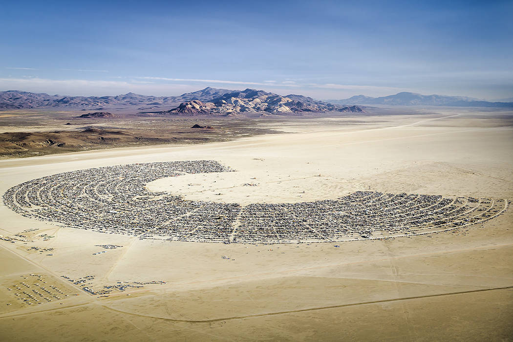 burning man aerial las vegas