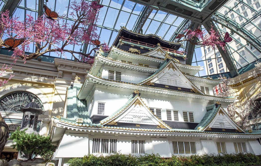 The Bellagio showcases its spring display at the Bellagio Conservatory & Botanical Gardens ...