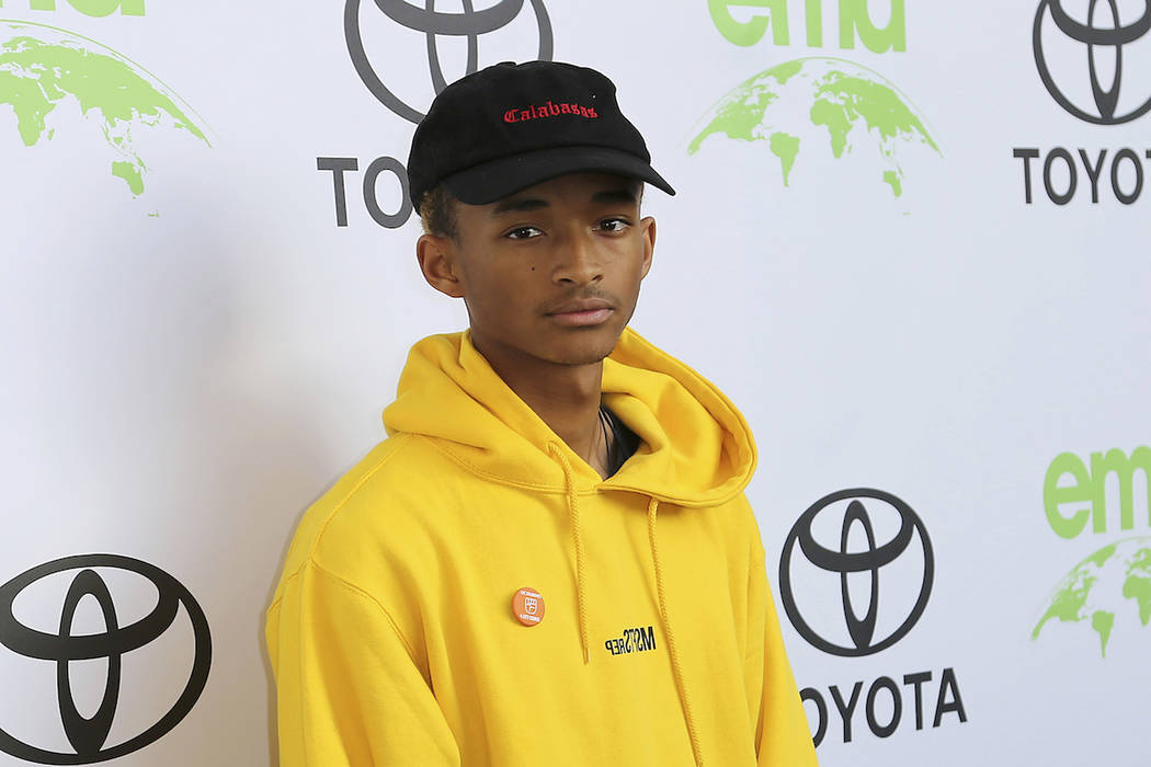 Jaden Smith arrives at the 28th Annual EMA Awards at the Montage Beverly Hills on Tuesday, May 22, 2018, in Beverly Hills, Calif. (Willy Sanjuan/Invision/AP)