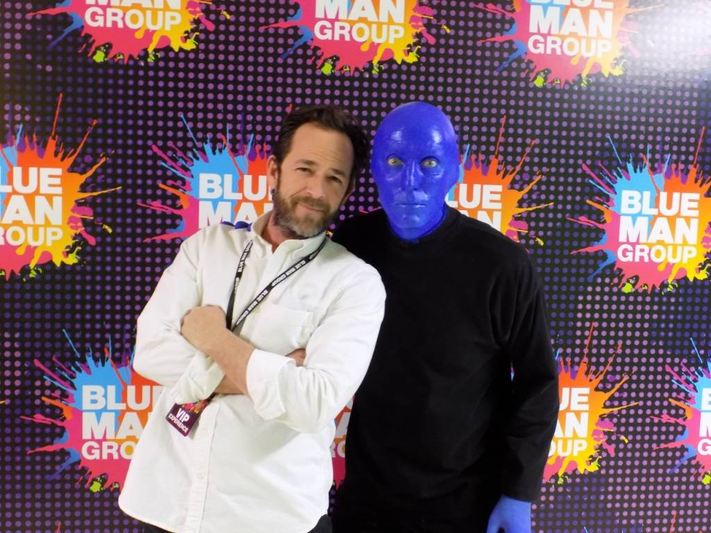 Luke Perry at Blue Man Group at The Luxor on Monday, Dec. 26, 2016, in Las Vegas. (Courtesy)