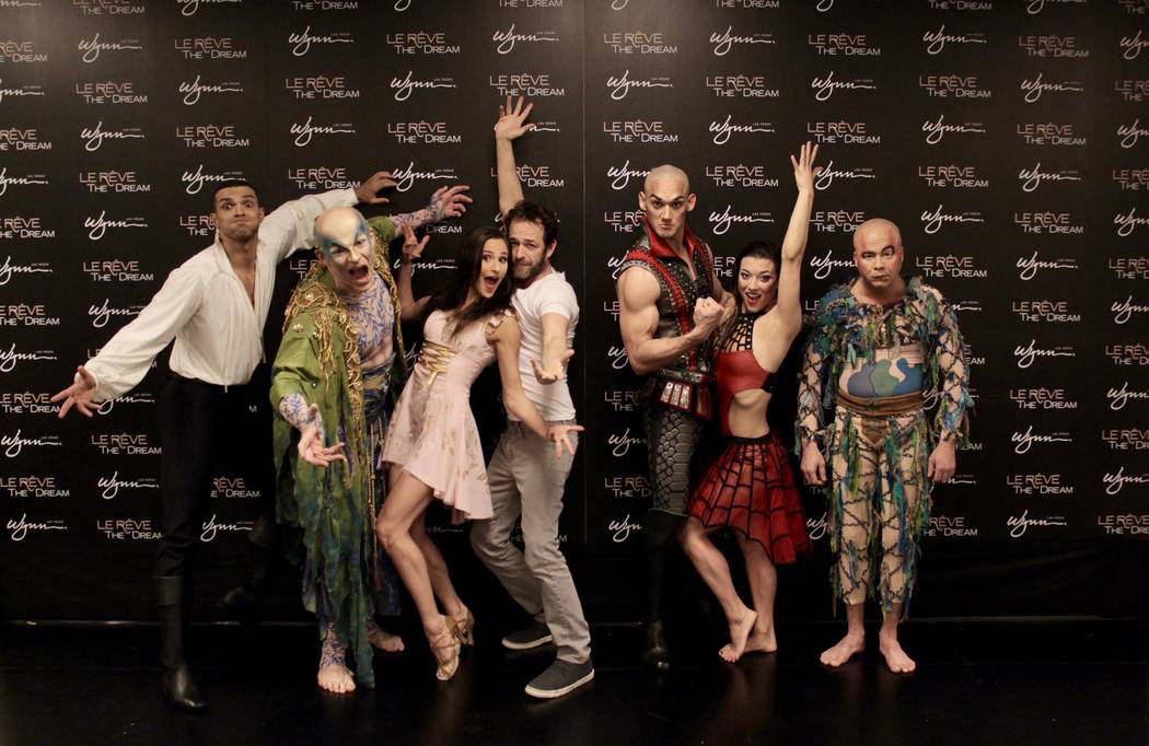 Luke Perry attends "Le Reve - The Dream" at Wynn Las Vegas. (Courtesy)