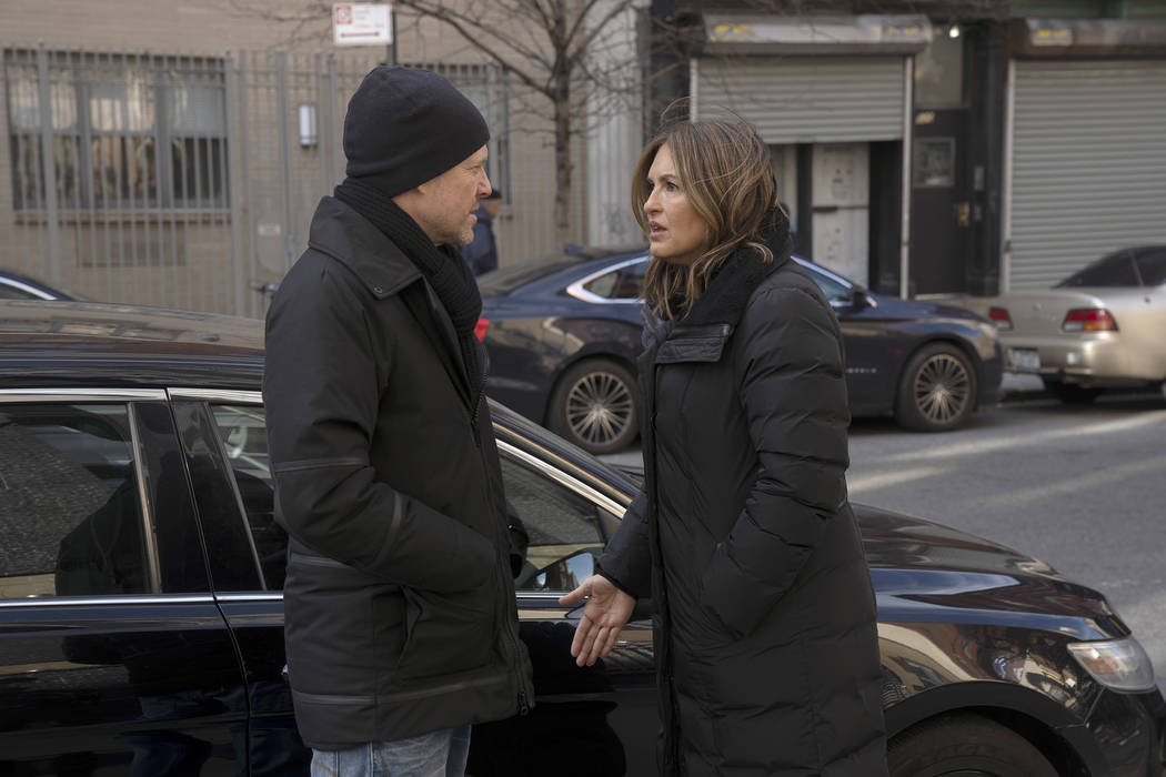 Mariska Hargitay stars as Lt. Olivia Benson and Dean Winters as Brian Cassidy "Law and Order: Special Victims Unit." (Peter Kramer/NBC)