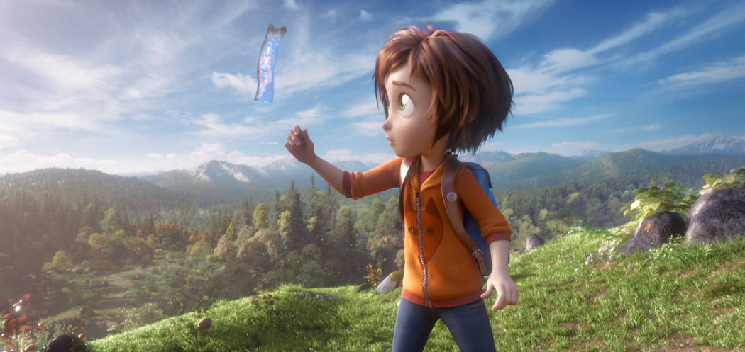This image released by Paramount Animation shows June, voiced by Sofia Mali, in a scene from the animated film "Wonder Park." (Paramount Animation via AP)