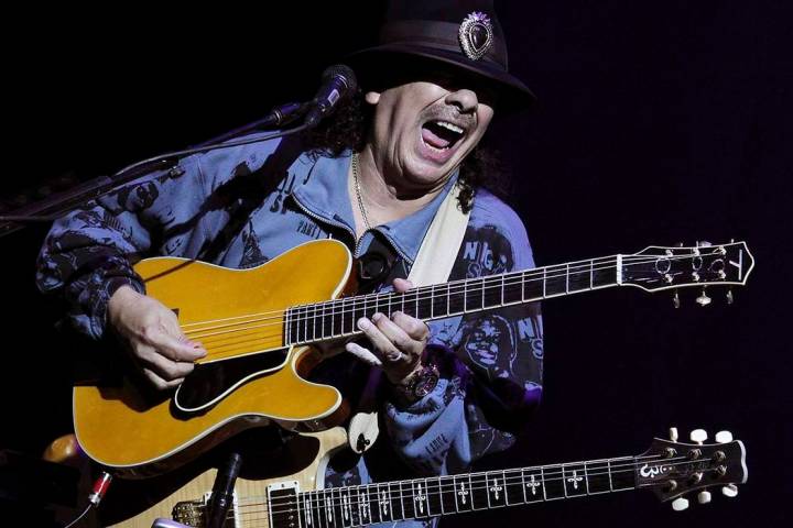 Santana performs at the House of Blues in Mandalay Bay in Las Vegas on Wednesday, May 2, 2012. (Las Vegas Review-Journal file photo)