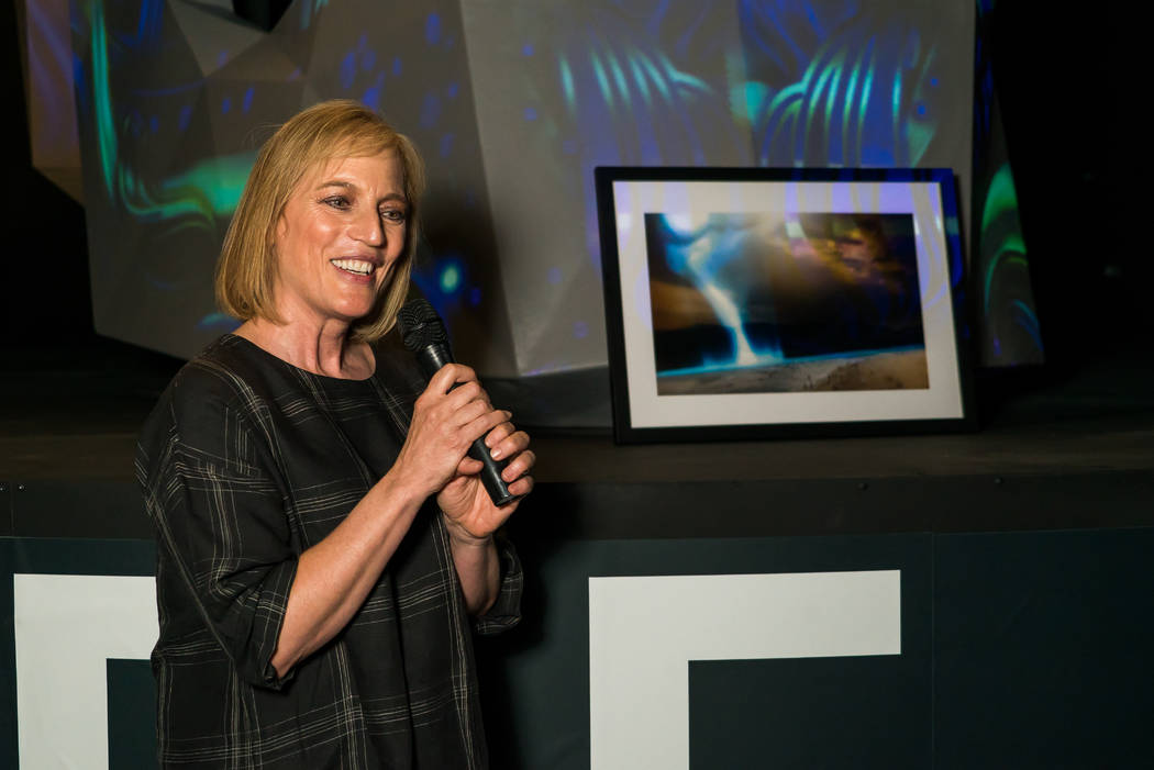 Linda Alterwitz at 2018's Cops and Canvas art auction. LVMPD