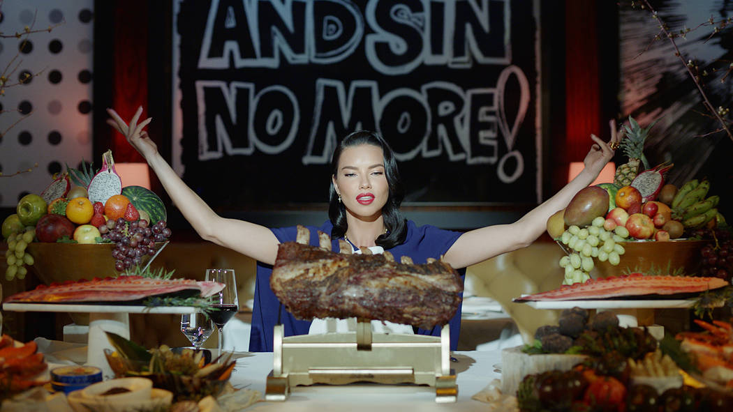 Adriana Lima featured in the new Palms “Unstatus Quo” campaign. (Palms Las Vegas)