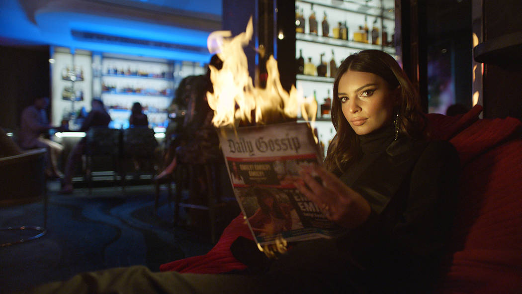 Emily Ratajkowski featured in the new Palms “Unstatus Quo” campaign. (Palms Las Vegas)