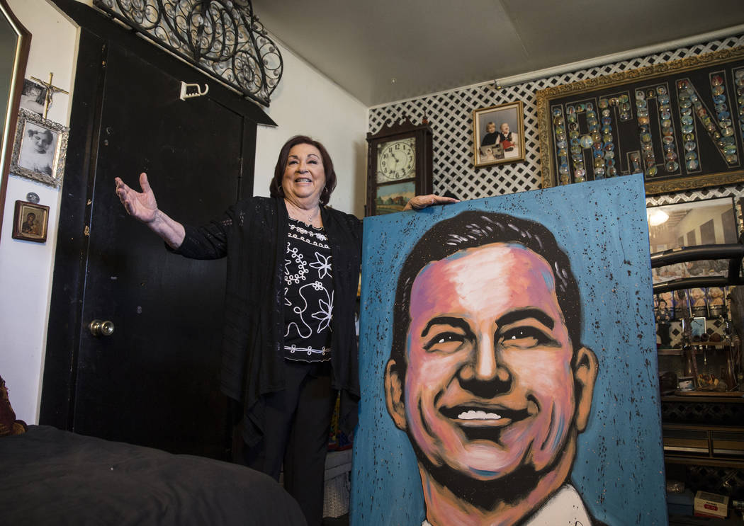 Concetta Potenza, known as "Aunt Chippy," the aunt of Las Vegas native Jimmy Kimmel, host of "J ...