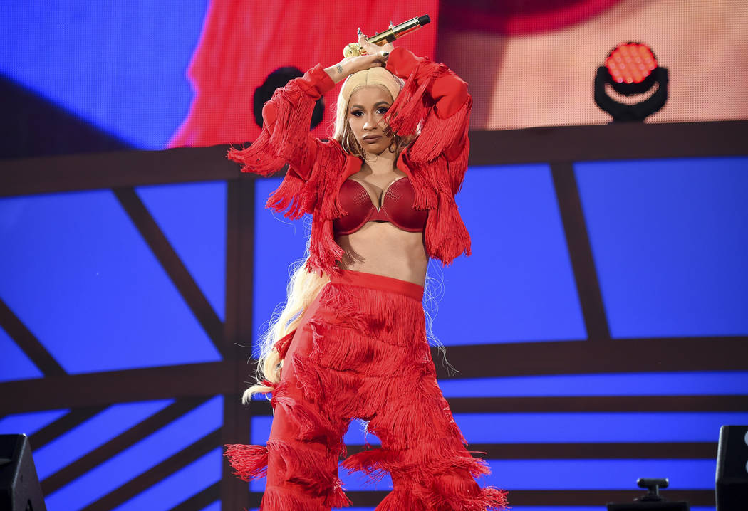 Hip-hop recording artist Cardi B performs at the 2018 Global Citizen Festival in Central Park o ...