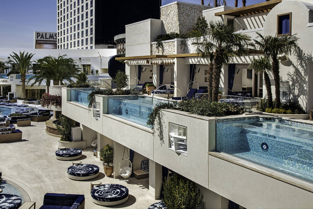 Most of the cabanas at Kaos dayclub have their own private pools. (Clint Jenkins/Palms)