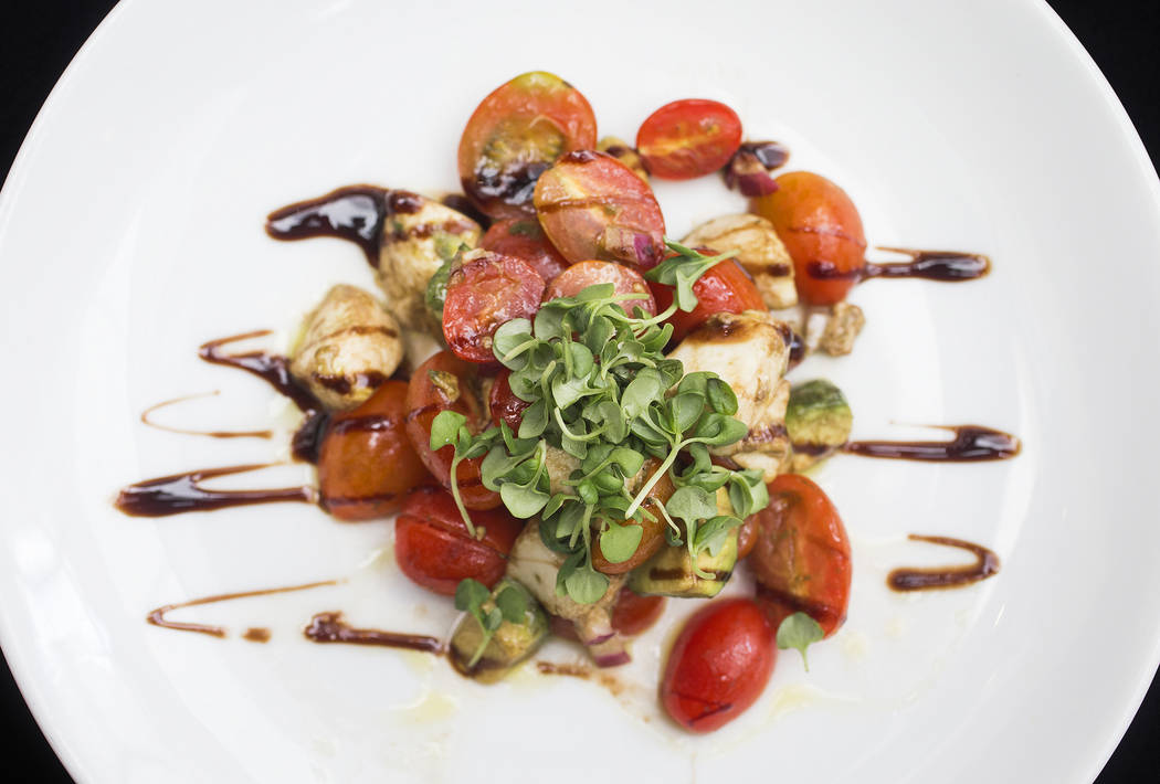 Insalata Mimmo from Ferraro's at Aviators media day near Las Vegas Ballpark on Tuesday, April 2 ...