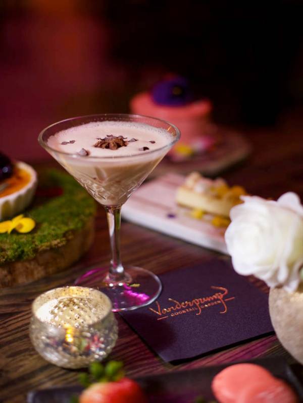 The "Pillow Talk" cocktail at Vanderpump Cocktail Garden at Caesars Palace. (Caesars Entertainment)
