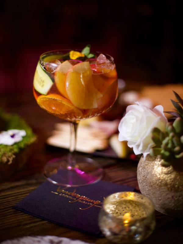 The "Primms" cocktail at Vanderpump Cocktail Garden at Caesars Palace. (Caesars Entertainment)