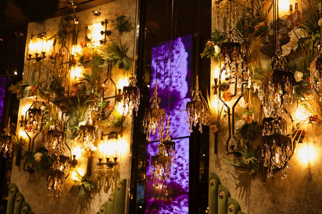The interior of Vanderpump Cocktail Garden at Caesars Palace. (Caesars Entertainment)