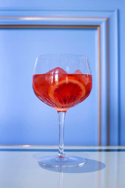 Blood Orange cocktail at Sadelle's