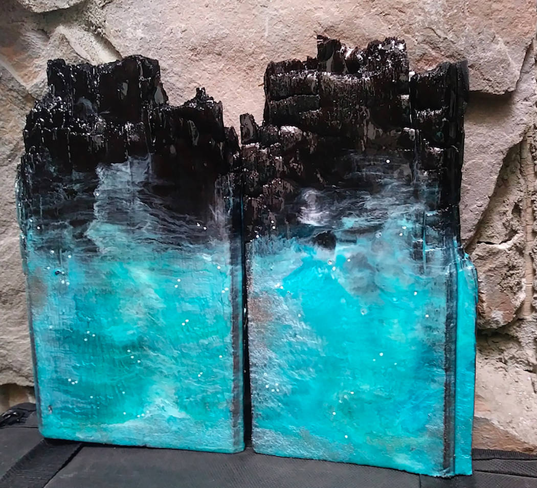 "Underwater" by Birgit Tode at the Boulder City Art Guild Gallery.