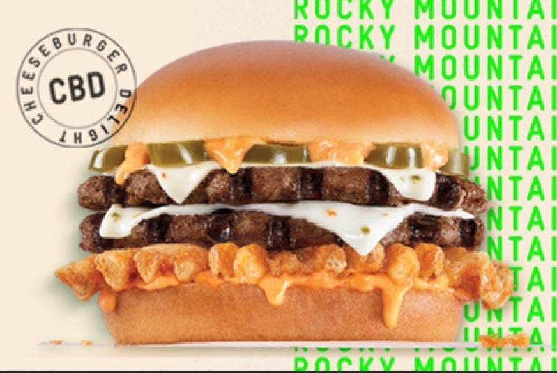 The "Rocky Mountain High: CheeseBurger Delight (CBD)" (Carl's Jr.)