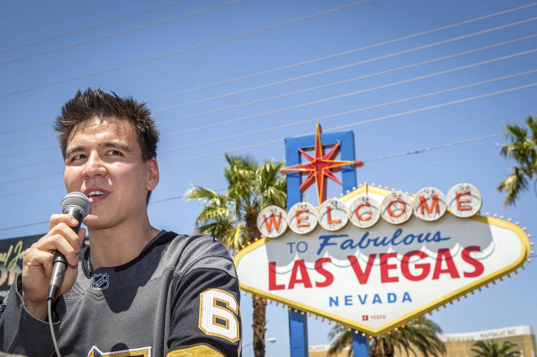 "Jeopardy!" sensation James Holzhauer speaks after being presented with a key to the ...