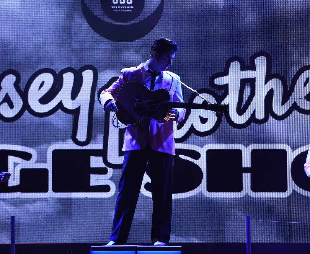 Eddie Clendening is shown in a scene from "Elvis Presley's Heartbreak Hotel the Concert," in re ...
