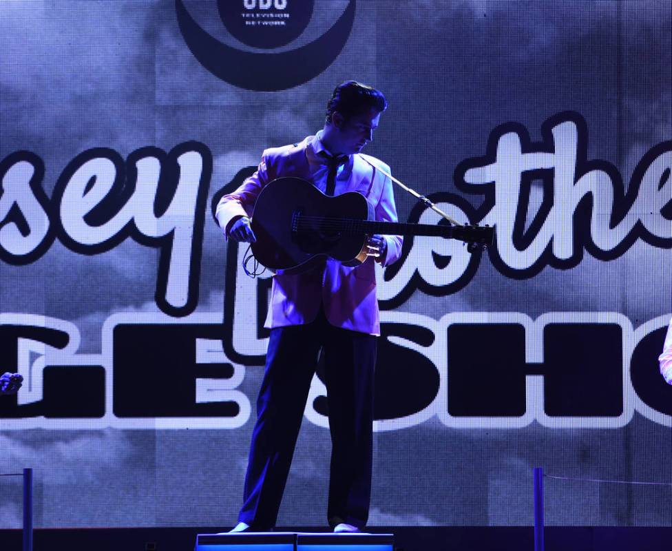 Eddie Clendening is shown in a scene from "Elvis Presley's Heartbreak Hotel the Concert," in re ...
