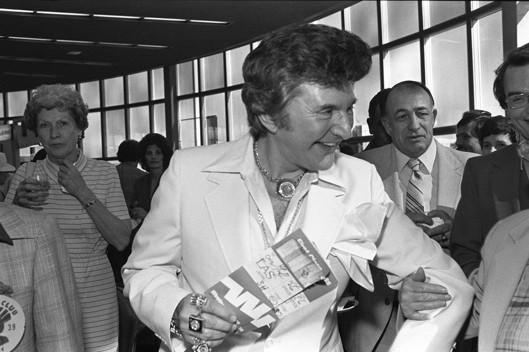 Images are of a grand opening ceremony at McCarran international Airport. Western Airlines is i ...
