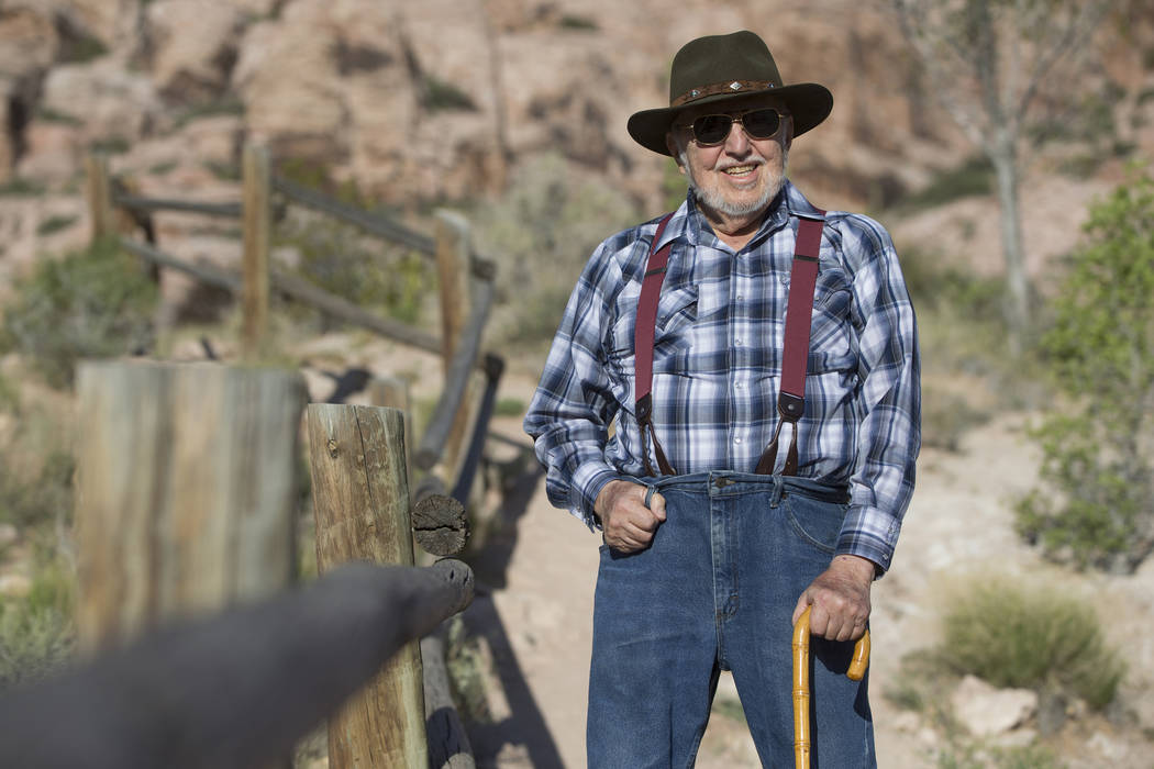Author A.D. Hopkins at Red Rock Canyon National Conservation Area on Friday, April 23, 2018, ou ...