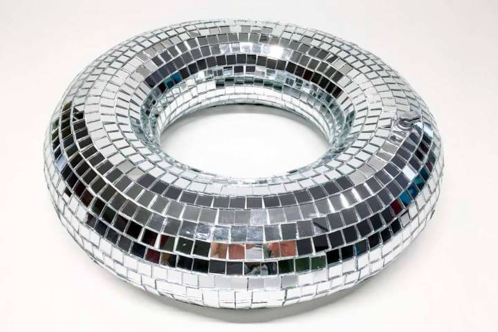 "Halo," by Chris Bauder, is on display in the "OFF Centered" exhibit at the Clark County Govern ...