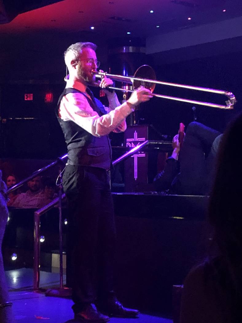 Andrew Boostrom performs during the finale of "Scott Bradlee's Postmodern Jukebox Hideaway" on ...