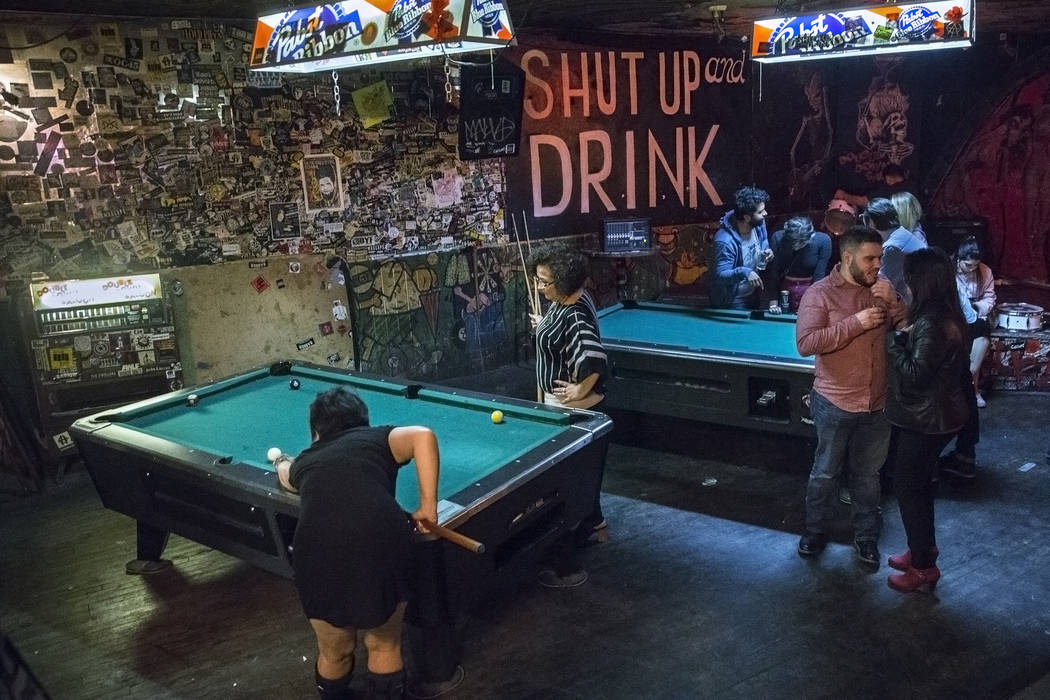 Double Down Saloon. (Benjamin Hager/ Las Vegas Review-Journal) @benjaminhphoto