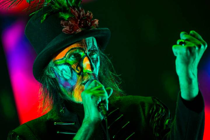 Arthur Brown of The Crazy World of Arthur Brown performs at the Mandalay Bay Events Center duri ...