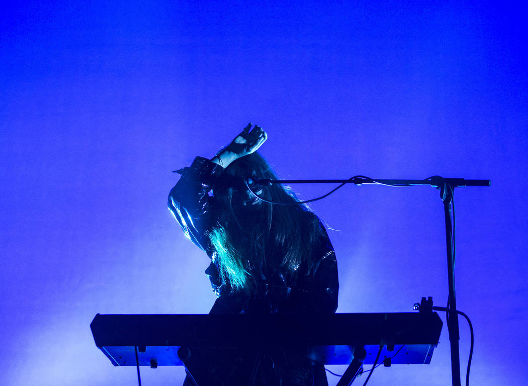 Victoria Legrand, of Beach House, performs at the Mandalay Bay Events Center during the Psycho ...