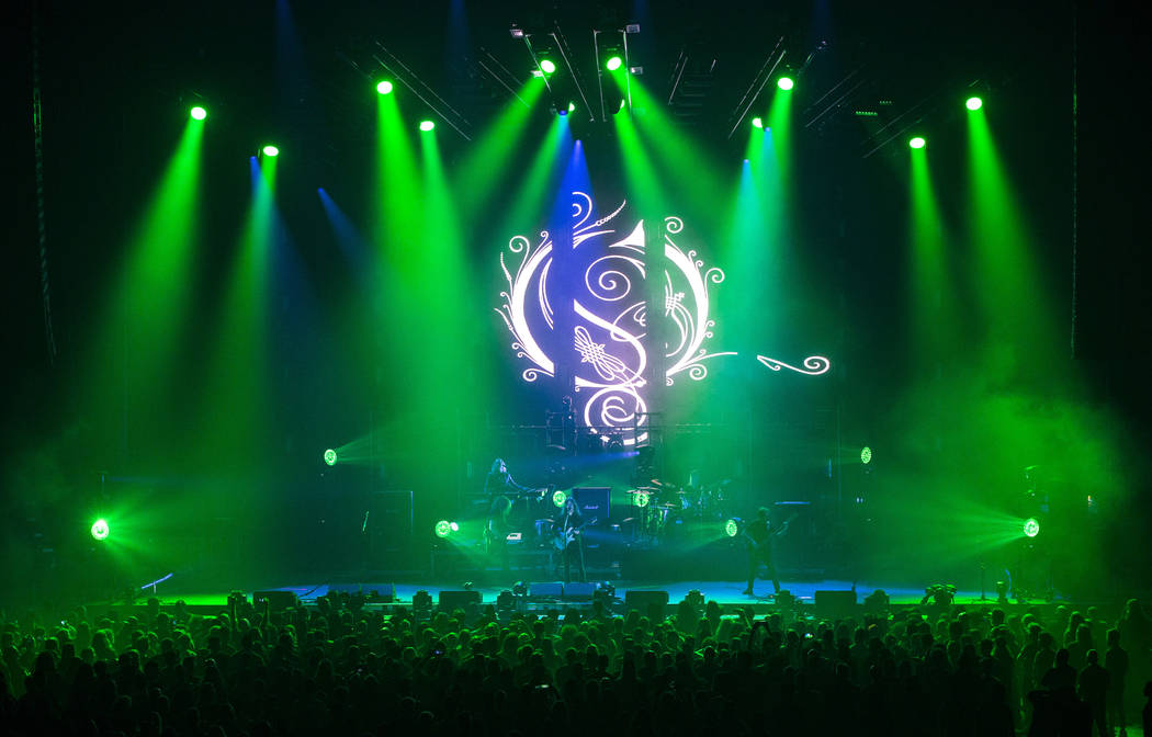 Opeth performs at the Mandalay Bay Events Center during the Psycho Las Vegas music festival in ...