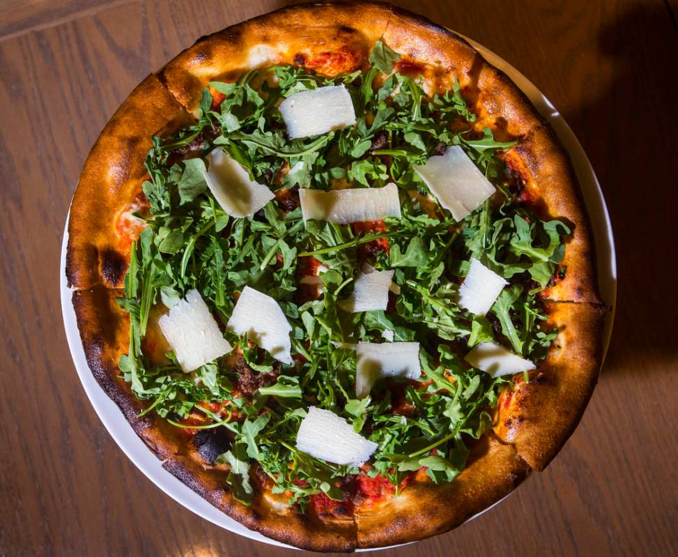 Toscana pizza at Terra Rossa at Red Rock Resort in Las Vegas on Wednesday, Aug. 14, 2019. (Chas ...