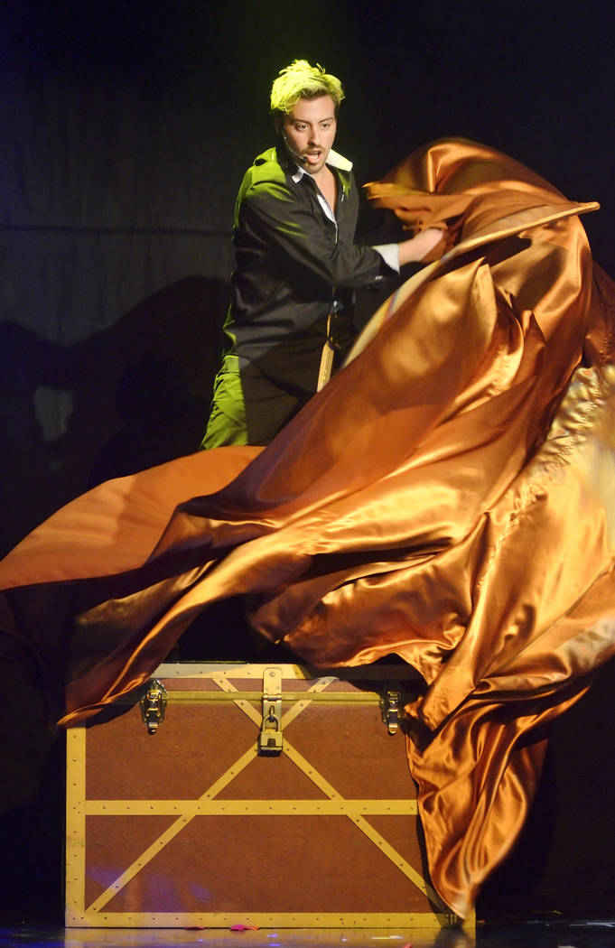 Tommy Wind performs during his show at The Tommy Wind Theater at 3765 Las Vegas Blvd., South, i ...
