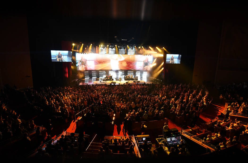 The refurbished Colosseum at Caesars Palace is shown on Friday, Sept. 6, 2019. (Denise Truscello)