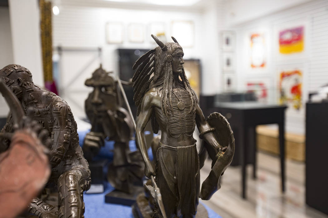 Collectibles for sale at the new Rick Harrison Collection retail outlet opening soon in the Gra ...