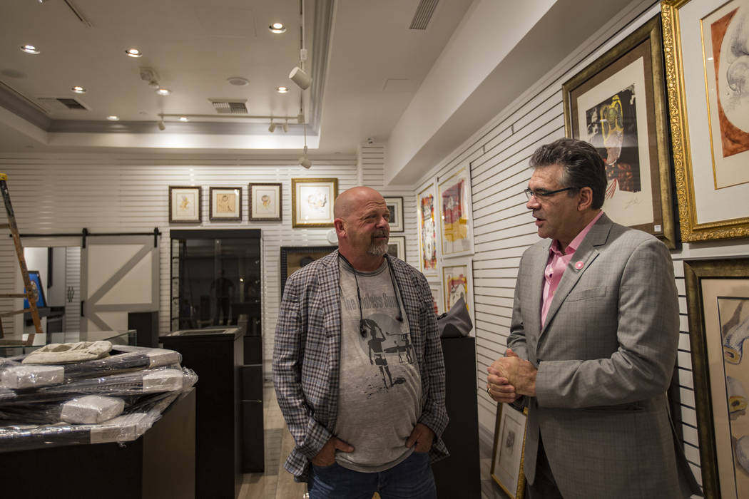 Rick Harrison, co-star of "Pawn Stars" and owner of Gold & Silver Pawn, talks to the Review-Jou ...
