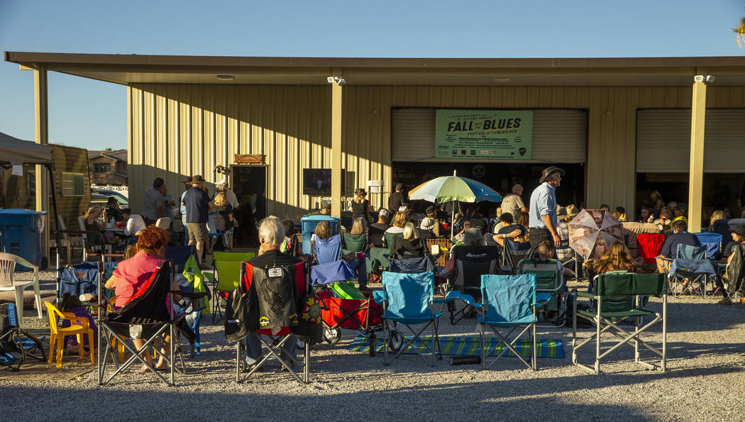 Attendees enjoy some perfect weather during the 2nd Annual Fall into the Blues Festival & F ...