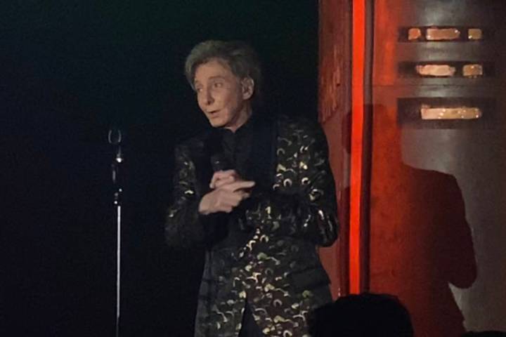 Barry Manilow performs in a surprise appearance during the "Evening to Save Lives," benefitting ...