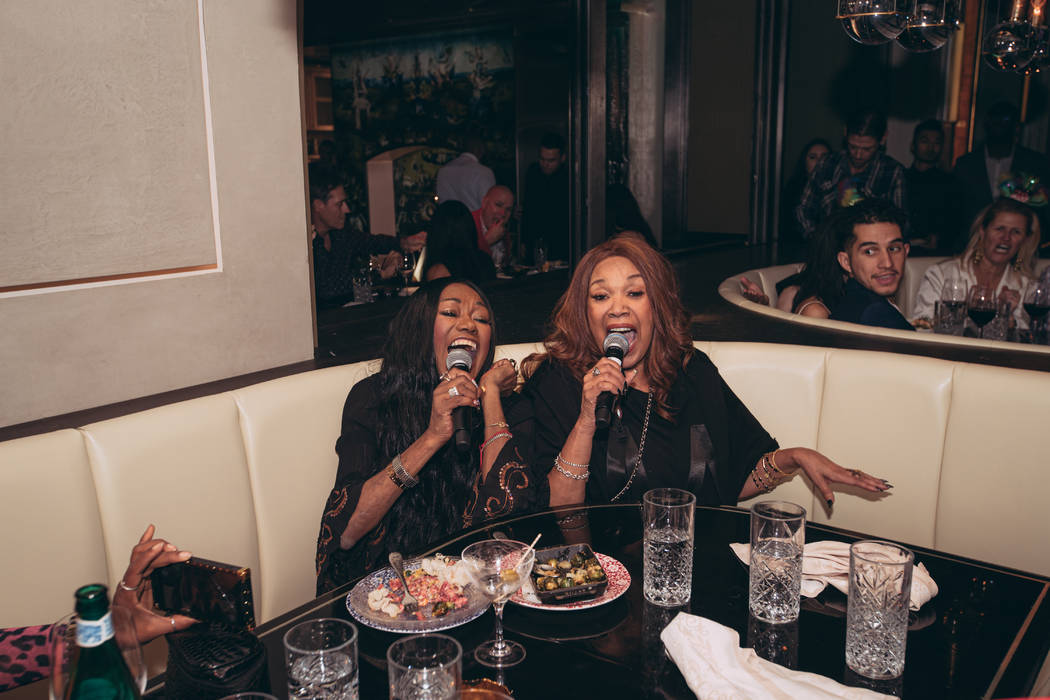 Ruth and Anita Pointer are shown at Rose. Rabbit. Lie at the Cosmopolitan of Las Vegas on Frida ...