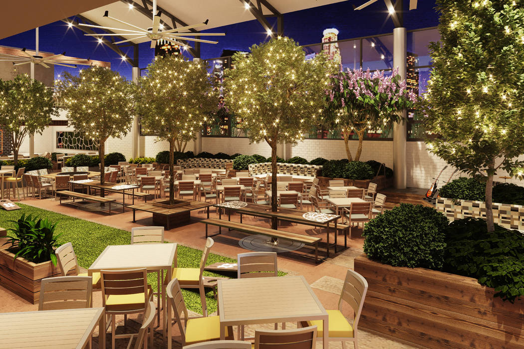 Ellis Island rendering Beer garden courtyard. (Ellis Island)