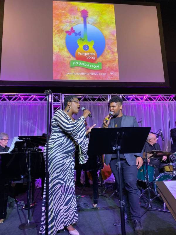 Toscha Comeaux and Gary Fowler are shown performing at Notoriety at Neonopolis on Sunday, Nov. ...