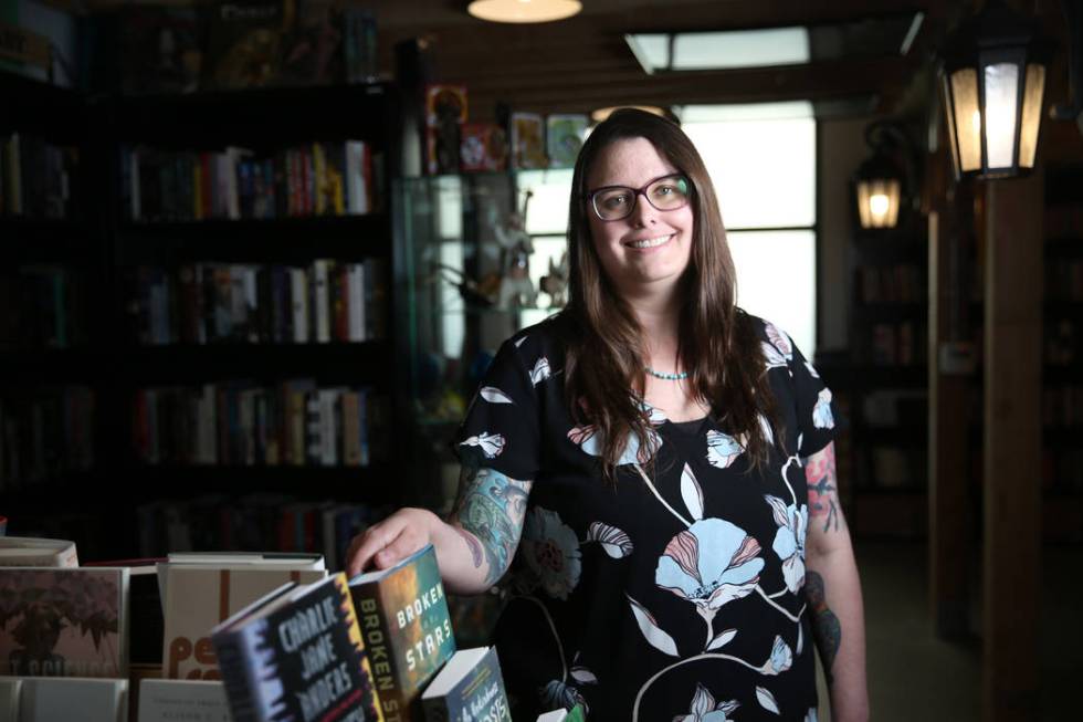 Heather Lang-Cassera, who will be Clark County's third poet laureate on June 1, poses at the Wr ...