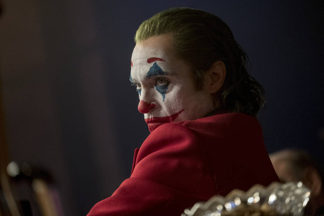 This image released by Warner Bros. Pictures shows Joaquin Phoenix in a scene from "Joker. ...
