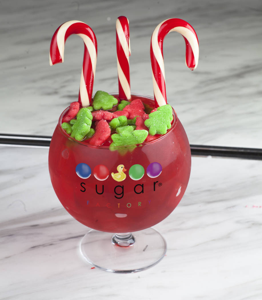 Poinsettia Punch at Sugar Factory at Fashion Show mall. (Sugar Factory)