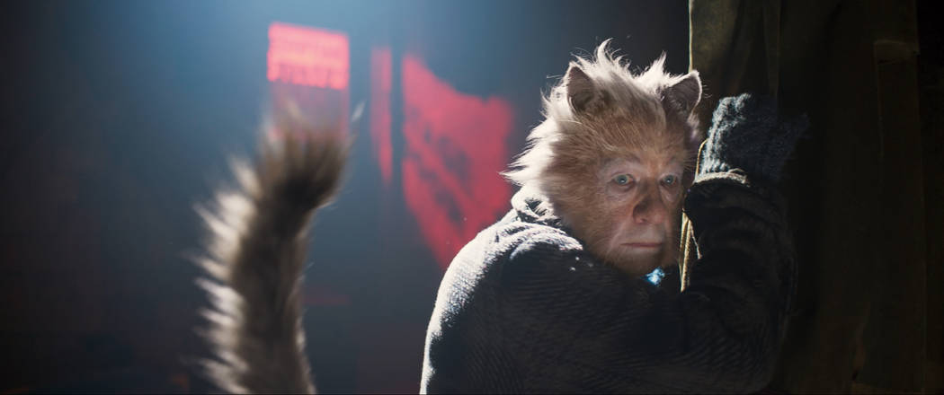 Ian McKellen as Gus the Theatre Cat in "Cats," co-written and directed by Tom Hooper. ...